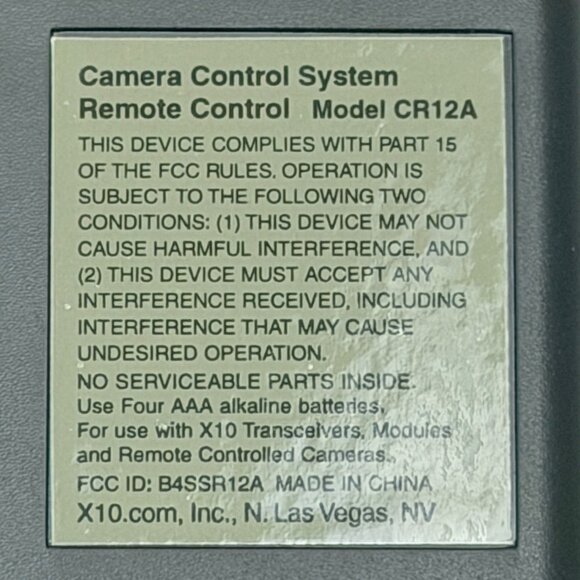 X10 8 Unit ScanCam Remote Control CR12A Tested & Works Open Box - Picture 4 of 10